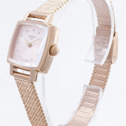 Tissot T-Lady Lovely Square T058.109.33.456.00 T0581093345600 Diamond Accents orologio da donna