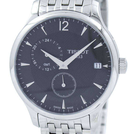 Tissot T-Classic Tradition GMT Quartz T063.639.11.067.00 T0636391106700 Orologio da uomo