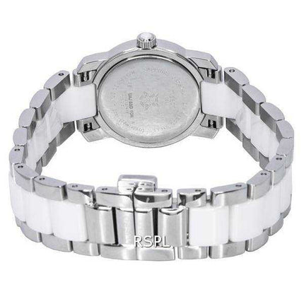Orologio da donna Tissot T-Trend Cera Crystal Accents quadrante bianco al quarzo T064.210.22.016.00 T0642102201600