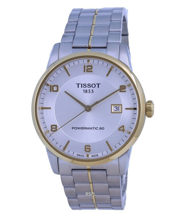 Orologio da uomo Tissot T-Classic Luxury Powermatic 80 quadrante argento T086.407.22.037.00 T0864072203700