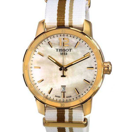 Tissot T-Sport Quickster quadrante in madreperla bianca al quarzo T095.410.37.117.00 T0954103711700 100M orologio unisex