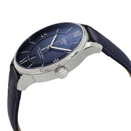 Orologio da uomo Tissot T-Classic Powermatic 80 Chemin Des Tourelles quadrante blu automatico T099.407.16.048.00 T0994071604800