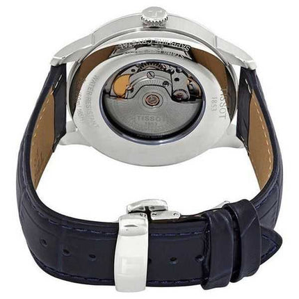 Orologio da uomo Tissot T-Classic Powermatic 80 Chemin Des Tourelles quadrante blu automatico T099.407.16.048.00 T0994071604800
