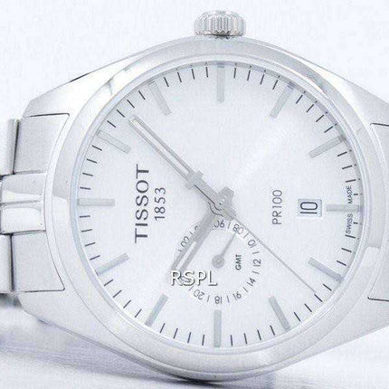 Tissot T-Classic PR 100 Dual Time Quartz T101.452.11.031.00 T1014521103100 Orologio da uomo