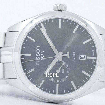 Tissot T-Classic PR 100 Dual Time Quartz T101.452.11.061.00 T1014521106100 Orologio da uomo