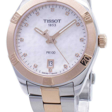 Tissot T-Classic PR100 T101.910.22.116.00 T1019102211600 Diamond Accents orologio da donna