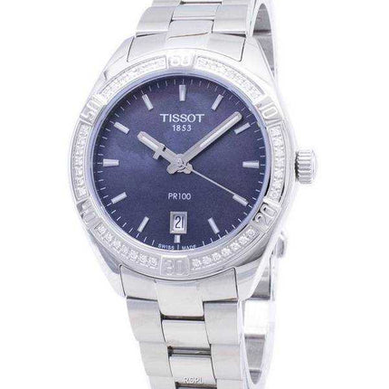 Tissot T-Classic PR 100 Lady Sport T101.910.61.121.00 T1019106112100 Orologio al quarzo con diamanti con accenti di diamanti