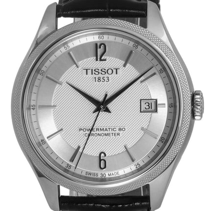 Orologio da uomo Tissot Ballade Powermatic 80 COSC quadrante argento automatico T108.408.16.037.00 T1084081603700