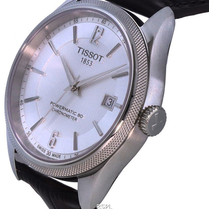 Orologio da uomo Tissot Ballade Powermatic 80 COSC quadrante argento automatico T108.408.16.037.00 T1084081603700