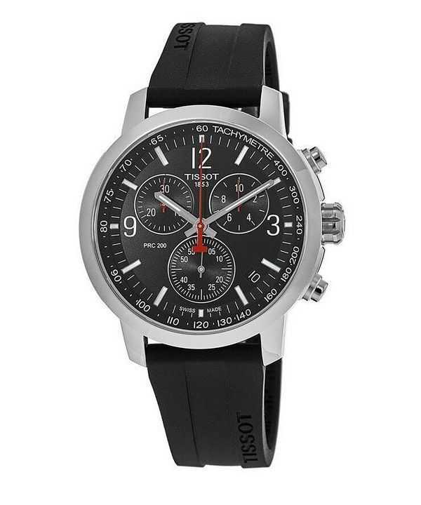 Orologio da uomo Tissot PRC 200 T-Sport cronografo quadrante nero al quarzo T114.417.17.057.00 200M