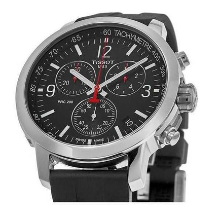 Orologio da uomo Tissot PRC 200 T-Sport cronografo quadrante nero al quarzo T114.417.17.057.00 200M