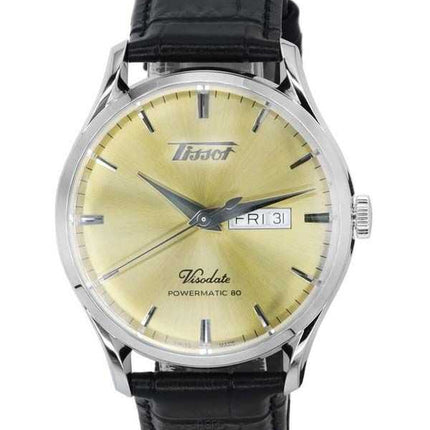 Orologio da uomo Tissot Heritage Visodate Powermatic 80 quadrante champagne automatico T118.430.16.021.00 T1184301602100