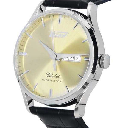 Orologio da uomo Tissot Heritage Visodate Powermatic 80 quadrante champagne automatico T118.430.16.021.00 T1184301602100