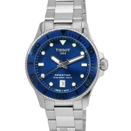 Tissot T-Sport Seastar 1000 quadrante blu subacqueo al quarzo T120.210.11.041.00 T1202101104100 300M orologio unisex