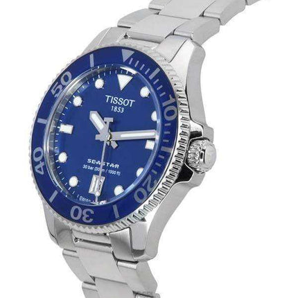 Tissot T-Sport Seastar 1000 quadrante blu subacqueo al quarzo T120.210.11.041.00 T1202101104100 300M orologio unisex