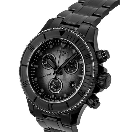 Orologio da uomo Tissot Seastar 1000 Chronograph Black Stainless Steel Black Dial Quartz Diver's T120.217.33.061.00 300M