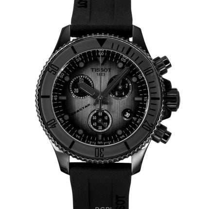 Tissot SeaStar 1000 Chronograph Synthetic Strap Black Dial Quartz Diver's T120.217.37.061.00 300M Men's Watch