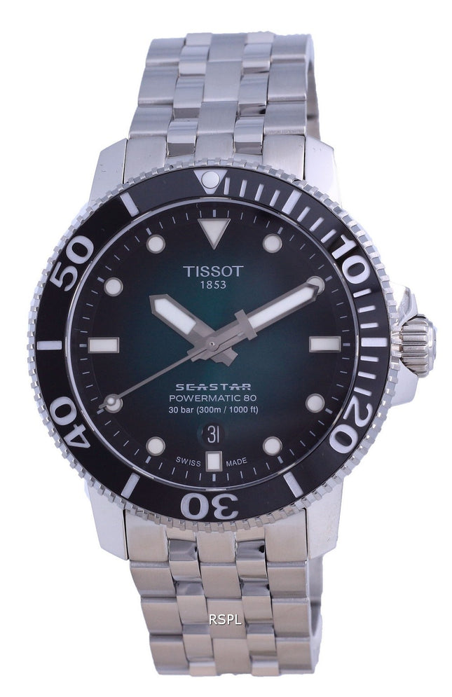 Tissot T-Sport Seastar 1000 Powermatic 80 Diver&#39;s Automatic T120.407.11.091.01 T1204071109101 300M Orologio da uomo