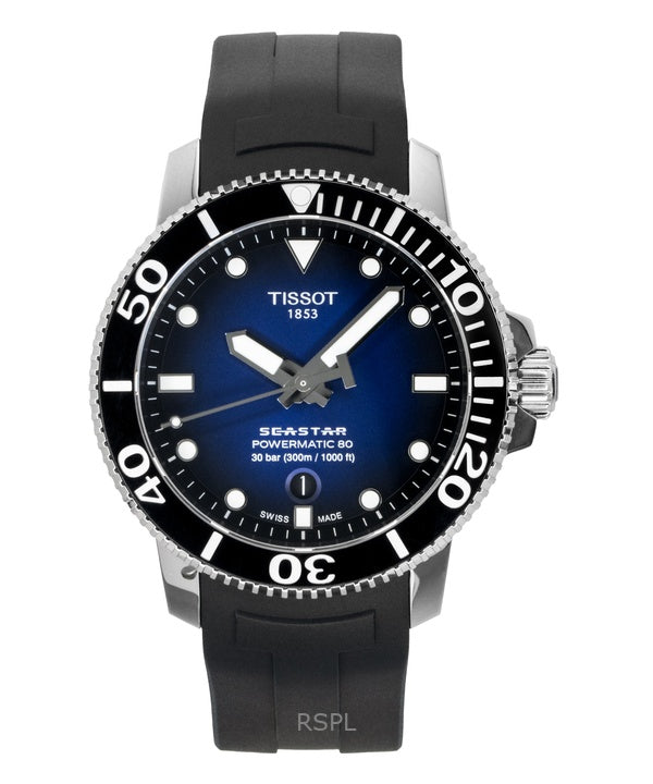Tissot T-Sport Seastar 1000 T120.407.17.041.00 T1204071704100 Powermatic 80 Automatic 300M Orologio da uomo