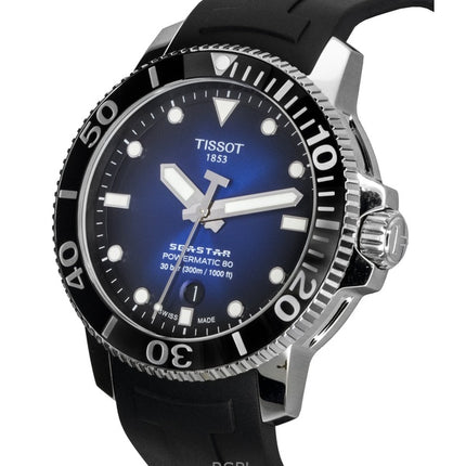 Tissot T-Sport Seastar 1000 T120.407.17.041.00 T1204071704100 Powermatic 80 Automatic 300M Orologio da uomo