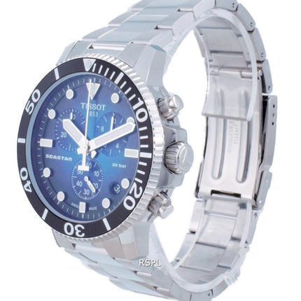 Orologio da uomo Tissot T-Sport Seastar 1000 cronografo al quarzo Diver T120.417.11.041.01 T1204171104101 300M