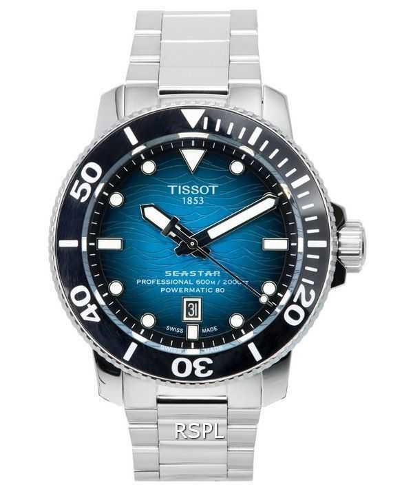 Orologio da uomo Tissot Seastar 2000 Professional Powermatic 80 Diver T120.607.11.041.00 T1206071104100 600M