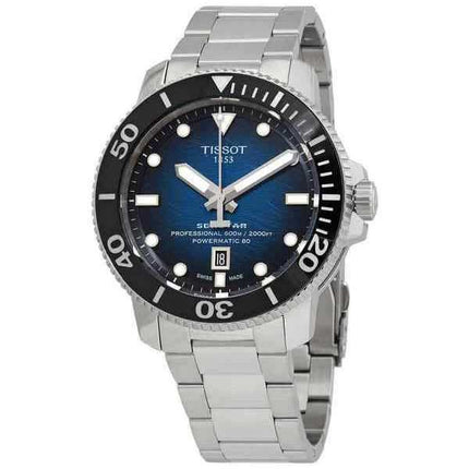 Orologio da uomo Tissot Seastar 2000 Professional Powermatic 80 quadrante blu Diver T120.607.11.041.01 T1206071104101 600M