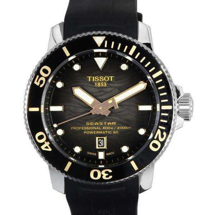 Orologio da uomo Tissot T-Sport Seastar 2000 Professional Powermatic 80 Diver&#39;s T120.607.17.441.01 T1206071744101 600M