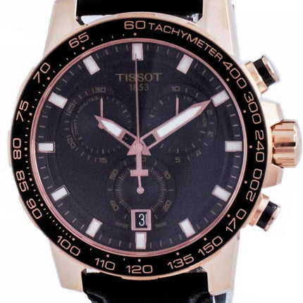 Orologio da uomo Tissot Supersport quadrante nero cronografo al quarzo T125.617.36.051.00 T1256173605100 100M