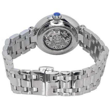 Orologio da donna Tissot T-Lady Bellissima in acciaio inossidabile con quadrante bianco automatico T126.207.11.013.00 T126207110