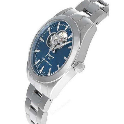 Tissot T-Classic Gentleman Powermatic 80 Open Heart quadrante blu automatico T127.407.11.041.01 orologio da uomo 100M