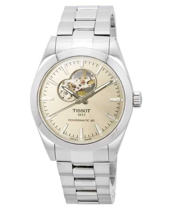 Tissot T-Classic Gentleman Powermatic 80 Open Heart Sunray Dial Automatic T127.407.11.081.00 Orologio da uomo 100M