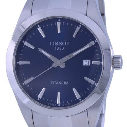 Orologio da uomo Tissot Gentleman Titanium Blue Dial Quartz T127.410.44.041.00 T1274104404100 100M
