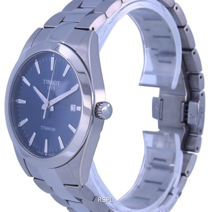 Orologio da uomo Tissot Gentleman Titanium Blue Dial Quartz T127.410.44.041.00 T1274104404100 100M