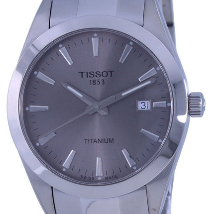 Orologio da uomo Tissot Gentleman Titanium Grey Dial Quartz T127.410.44.081.00 T1274104408100 100M