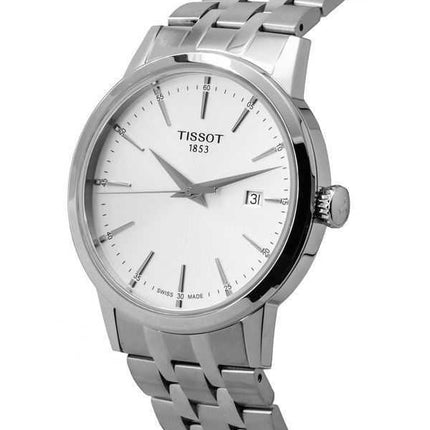 Orologio da uomo Tissot T-Classic Dream in acciaio inossidabile con quadrante argento al quarzo T129.410.11.031.00 T129410110310
