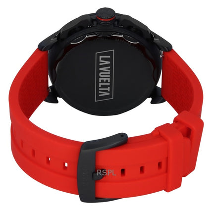 Tissot T-Race Vuelta Cronografo Cinturino in Silicone Quadrante Nero Quarzo T135.417.37.051.04 100M Orologio da Uomo
