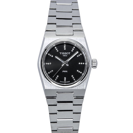 Orologio da donna Tissot PRX in acciaio inossidabile con quadrante nero al quarzo T137.010.11.056.00 100M
