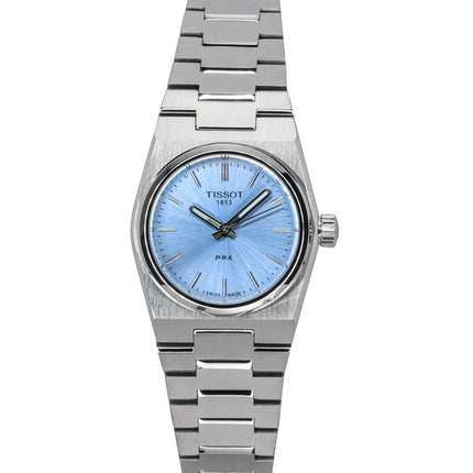 Orologio da donna Tissot PRX in acciaio inossidabile con quadrante blu ghiaccio al quarzo T137.010.11.351.00 100M