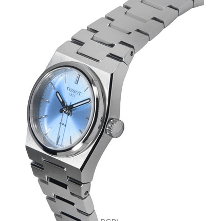 Orologio da donna Tissot PRX in acciaio inossidabile con quadrante blu ghiaccio al quarzo T137.010.11.351.00 100M