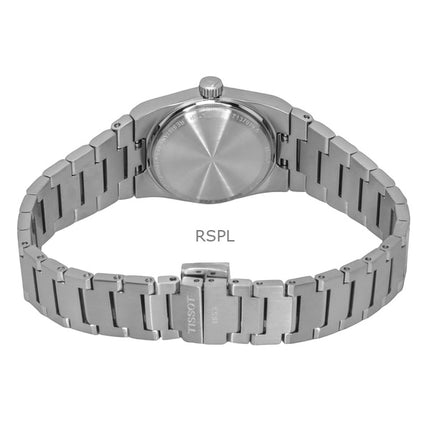 Orologio da donna Tissot PRX in acciaio inossidabile con quadrante blu ghiaccio al quarzo T137.010.11.351.00 100M