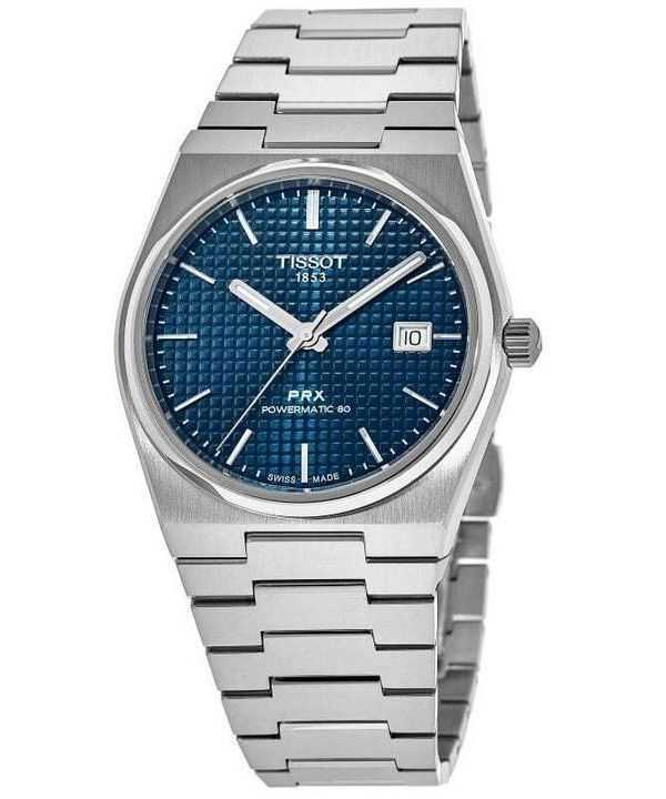 Tissot PRX T-Classic Powermatic 80 quadrante blu automatico T137.207.11.041.00 100M orologio unisex