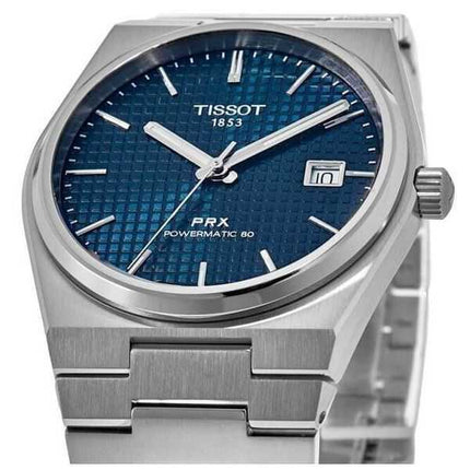 Tissot PRX T-Classic Powermatic 80 quadrante blu automatico T137.207.11.041.00 100M orologio unisex