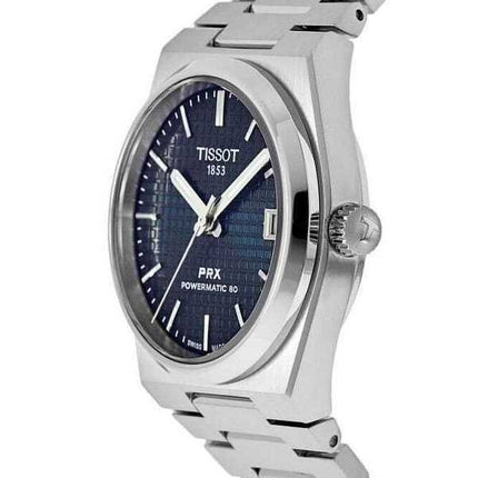Tissot PRX T-Classic Powermatic 80 quadrante blu automatico T137.207.11.041.00 100M orologio unisex