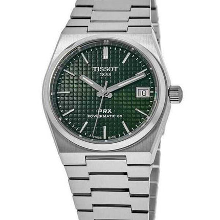 Tissot PRX T-Classic Powermatic 80 quadrante verde automatico T137.207.11.091.00 100M orologio unisex
