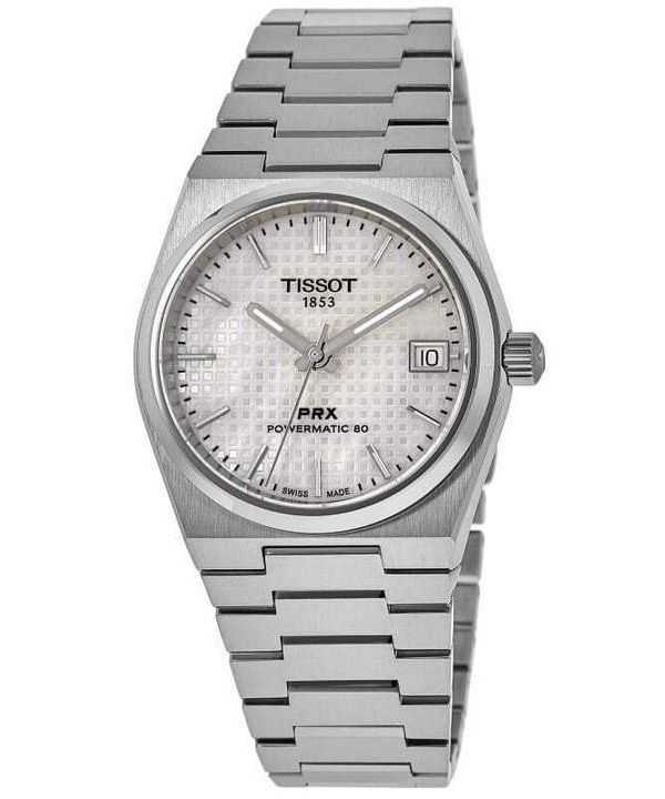Tissot PRX T-Classic Powermatic 80 quadrante bianco madreperla automatico T137.207.11.111.00 100M orologio unisex