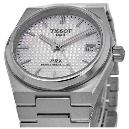 Tissot PRX T-Classic Powermatic 80 quadrante bianco madreperla automatico T137.207.11.111.00 100M orologio unisex