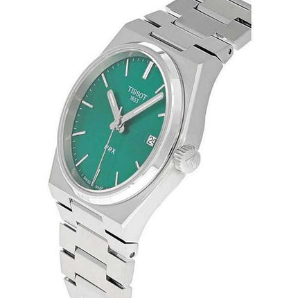 Orologio Tissot PRX T-Classic in acciaio inossidabile con quadrante verde al quarzo T137.210.11.081.00 100M unisex