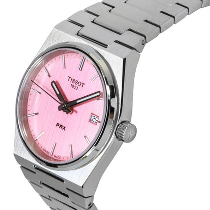 Orologio da donna Tissot PRX in acciaio inossidabile con quadrante rosa al quarzo T137.210.11.331.00 100M