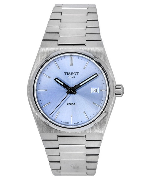 Tissot T-Classic PRX acciaio inossidabile quadrante azzurro al quarzo T137.210.11.351.00 orologio unisex 100M
